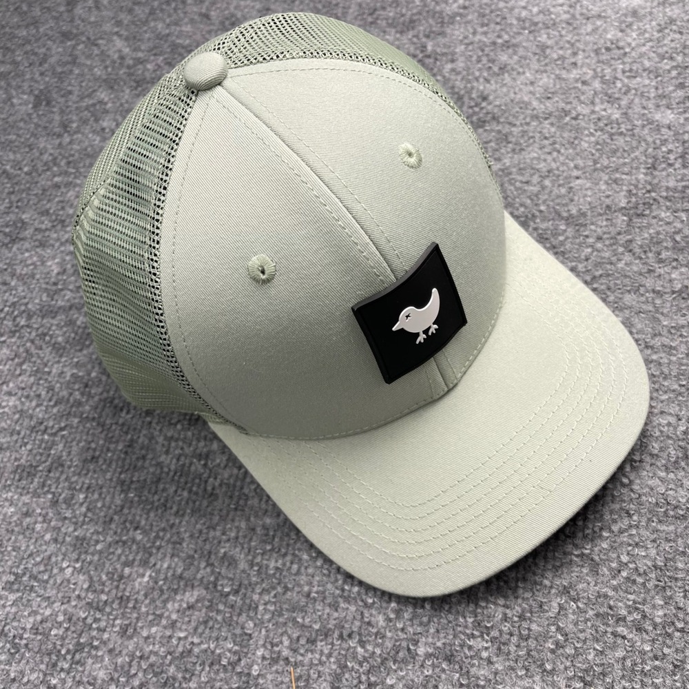 Bad Birdie Golf Trucker Hat Sage Green Mesh Snapback Bird Logo Cap Mens OSFM